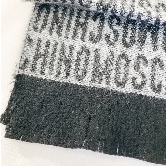 Moschino Monogram Wool Scarf - Picture 3 of 3